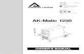 AK-Matic 1250 - MillerWelds · Processes Description Gas Metal Arc (MIG) Welding Flux Cored Arc (FCAW) Welding Arc Welding Power Source And Wire Feeder OM-1308 144 212N March 1998