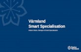 Värmland Smart Specialisation · The objective is smart, sustainable and inclusive growth. It will be achieved through regional mobilization behind the most promising areas of innovation,