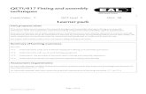 QETI/017 Fitting and assembly techniques - OneFile · QETI-017 Issue 1.0 (0810) LP Unit 17 Learner instructions Internal assessment 17.1, 17.2, 17.3 and 17.4 – fitting exercises