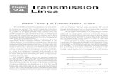 Chapter 24 - Transmission Lines · Transmission Lines 24-1 Transmission Lines Chapter 24 ... Fig 2 A representation of current flow on a long ... Current flows at the speed of light