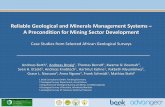 Reliable Geological and Minerals Management Systems A ... · resources and geological exploration •Data is stored as paper files & different data formats • Data is the key issue