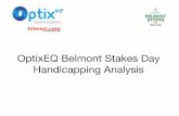 OptixEQ Belmont Stakes Day Handicapping Analysis...PLOT ANALYSIS A bit hard to decipher the PLOT right now with 2 AEs and 2 MTOs included. The SURFDIST plot might be a better indicator