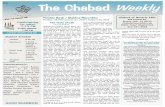 B”H The Chabad WeeklyChabad of Beverly Hills5 409 Foothill Rd. Beverly Hills, CA 90210 Chabadofbeverlyhills.com Rabbi Yosef Shusterman 310-271-9063 The Chabad Weekly This Shabbat