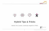 Hybrid Tips & Tricksjug.mk/presentations/javaskop15/hybrid.pdf · Delivering Business Value through IT Shorter 5 Tips & Tricks #2 • Prevent initialization of controller twice if