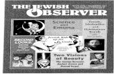 ~orali· · 2020-01-21 · 31st, the regular price of the program will be $599. Computer compact disks (CD's} ... AWAKENING THE JEWISH SOUL . THE JEWISH OBSERVER (ISSN) 0021-6615