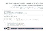 Washington State Evaluation Report Systemic Improvement ... · 3) Reliability Testing: To establish inter-rater reliability, six Master Coders engaged in reliability testing of the