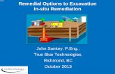 Slide 1 Remedial Options to Excavation In-situ Remediation · Remedial Options to Excavation • Source Zone Treatment • In-situ Thermal Remediation--Case Study • In-situ Chemical