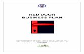 RED DOOR Business Plan - Western Cape · BUSINESS PLAN DEPARTMENT OF ECONOMIC DEVELOPMENT & TOURISM red door real enterprise development. Index Content page 1. Executive Summary i