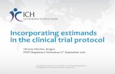 Incorporating estimands in the clinical trial protocol Meetings/2016/… · 15 References • ICH concept paper (2014) E9(R1): Addendum to Statistical Principles for Clinical Trials