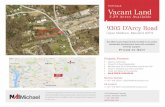 FOR SALE Vacant Land - LoopNet · Excellent Land Opportunity located in an active residential development area with excellent amenity support. Priced-to-Sell! FOR SALE Vacant Land