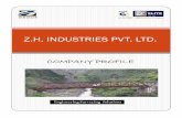 Manufacturers | Ghaziabad | India - Z.H. INDUSTRIES PVT. LTD. · 2018-01-20 · Z.H. Industries Establish in 1997 To Z.H. Industries Pvt. Ltd. Establish in 2014 About Company ZHIPL
