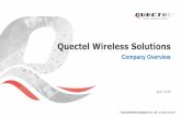 Quectel Wireless Solutions · The first GSM/GPRS Module M10 achieved mass production ... system and primarily established the global distribution system ... LTE Cat 1 LTE Cat 3 LTE