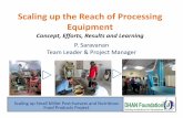 Scaling up the Reach of Processing Equipment - DHAN Foundation · DHAN Foundation P. Saravanan rfdpkrishnagiri@dhan.org 15-16/02/2018. Gender outcomes •Drudgery reduction in the