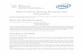 2022 Portland Meeting Invitation and Information · 2022 Portland Meeting Invitation and Information The Intel Corporation formally invites WG14 to Portland Oregon on January 31st