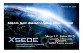 XSEDE New User/Allocation Mini-Tutorialhpcuniversity.org/media/TrainingMaterials/19/XSEDE_New... · 2015-02-24 · February 23, 2015 XSEDE New User/Allocation Mini-Tutorial Vincent