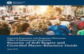 Security of Soft Targets and Crowded Places Resource Guide...No Reservations: Suspicious Behavior in Hotels Video. Suspicious Behavior Advisory Posters. Protect, Screen, and Allow