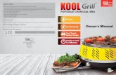Charcoal disposal Secure handling and disposal of ... · • Because Kool Grill BBQ burns charcoal it is essential you only ever use it in a well-ventilated area. • Never burn charcoal