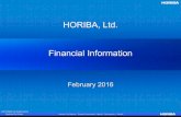 HORIBA, Ltd. Financial Information€¦ · 2014 2015 2015 vs. vs. 2014 2015 2015 vs. vs. Resuts MLMAP Resuts 2014 MLMAP Resuts MLMAP Resuts 2014 MLMAP Auto 55.0 46.0 64.2 +9.2 +18.2