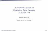 Advanced Lecture on Statistical Data Analysis (Lecture 01)takeuchi/T/NIPm/NipM01_web.pdf · About this course Instructor: Ichiro Takeuchi Language: English (Japanese questions are