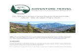 Day Hiking in Kings Canyon/Sequoia National Parks July 18 ... · Lodge, Sequoia’s signature hotel, a striking stone-and-cedar mountain lodge situated in the heart of the park and