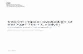 Interim impact evaluation of the Agri-Tech Catalyst ... · Wider evaluation activity . 14. Prior to this interim impact evaluation, a process evaluation was completed of three Catalyst