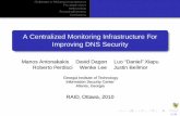A Centralized Monitoring Infrastructure For Improving DNS ... Antonakakis.pdf · A Monitoring Infrastructure For DNS Security What “Anax” does : requests, records and analyzes
