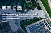 Renewable Energy Jobs in Australia 2020 Jobs NSW profi… · After that the profile is similar to the Step Change scenario, with somewhat higher numbers. Jobs average 9,500 over the