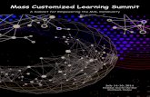 Mass Customized Learning Summit€¦ · The Total Leader Embraces Mass Customized Learning,” for leading the vision for Mass Customized Learning, a vision for: “the implementation