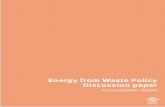 Queensland’s Energy from waste policy, consultation report · This report outlines the consultation process on the discussion paper and summarises the feedback received. ... Proposed
