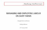 MANAGING AND EMPLOYING LABOUR ON DAIRY FARMS · •Job Description •What the job entails ... RIGHT PERSON RIGHT TIME RIGHT WAY RIGHT PLACE RIGHT AGENDA. COMMUNICATION: RIGHT AGENDA