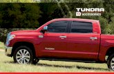 2015 Tundra Accessory eBrochure...TUNDRA 2015 | EXTERIOR - 1 BED EXTENDER Your truck can already carry a mountain of gear, but this bed extender2 ups the ante by increasing cargo length