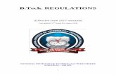 B.Tech. REGULATIONSb.tech. regulations (effective from 2017 onwards) last updated: 14th senate (16, august 2018) national institute of technology puducherry karaikal – 609 609. 2