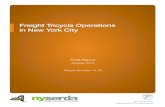Freight Tricycle Operations in New York City...Freight Tricycle Operations in New York City October 2014 6. Performing Organization Code 7. Author(s) 8. Performing Organization Report