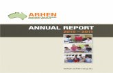 ANNUAL REPORT - ARHEN · news for rural and remote Australia. This provides fertile ground for University Departments of Rural Health (UDRH) to make a difference – as we contribute