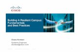 Building A Resilient Campus: Fundamentals and Best Practices · The Resilient Enterprise Campus High-Availability Design Requirements Campus network design is evolving in response