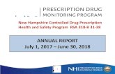 New Hampshire Controlled Drug Prescription Health and ......Health and Safety Program (NH PDMP). The NH Board of Pharmacy was authorized by the New Hampshire Legislature ... performance