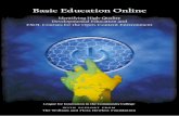 Basic Education Online Education Online.pdf · and self-learners around the world” (MIT, 2005). OCW publishes MIT course materials for free access; however, the project “is not