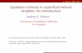 Quantum vortices in superfluid Helium droplets: An ... · Superfluid helium—visualization of quantized vortices. Nature 441:588 A.Vilesov, QFC 2019. Aggregation of metals on vortices
