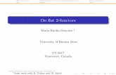 On flat 2-functorsct2017/slides/descotte_e.pdf · [ML,M] Sheaves in Geometry and Logic: a First Introduction to Topos Theory, 1992. ... [ML,M] Sheaves in Geometry and Logic: a First