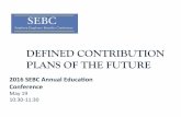 DEFINED CONTRIBUTION PLANS OF THE FUTURE - SBEN 2016 PDFS... · 2016-06-06 · millennials – have announced a new beneﬁt to help with student loan debt repayments • While millennials