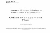 Isaacs Ridge Nature Reserve Extension Offset Management Plan · 2017-06-13 · management strategies, procedures and controls for the offset area. Specifically the strategy is to