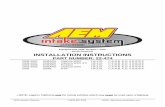 INSTALLATION INSTRUCTIONS - AEM Air Intakes · 2 PARTS LIST Description Qty. Part Number Air Filter Assy. 2.75 X 5" Dry 1 21-202DK Short Pipe 1 2-4741 Hose, Hump 2.75/2.75x3.00" 1