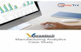 Manufacturing Analytics Case Study...implementation of manufacturing analytics would require every department easily accessing the data. Often, this can be cumbersome and difficult