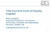 The Current Cost of Equity Capital - BarnEndEventsbarnendevents.com/wp-content/uploads/2015/11/Equity-returns-Alan... · and Rf directly, and not estimate the MRP. 3. Chameleon Logo.