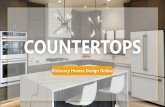 COUNTERTOPS - Visionary Homes€¦ · COUNTERTOPS *Product availability is subject to change. COUNTERTOP. LEVEL 1 LAMINATE. White Carrara *Product availability is subject to change.