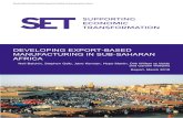 DEVELOPING EXPORT BASED MANUFACTURING IN SUB … · NBS National Bureau of Statistics Tanzania ... (Ansu et al, 2016a, 2016b) provide further insights into what needs to be done,