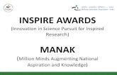 INSPIRE AWARDSinspireawards-dst.gov.in/download/manual/Idea... · 2019-07-02 · National Innovation Foundation- India Autonomous Body of the Department of Science and Technology