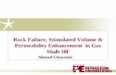 Rock Failure, Stimulated Volume & Permeability Enhancement ... · stimulation on dynamics of fluid flow on a larger ... many failure criteria for the sliding of jointed rock masses