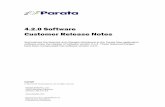 42.0 Software Customer Release Notes€¦ · assistance in obtaining the tag information from your Pharmacy Management System. Refer to . Parata Max Operator Guide (120-0413) for