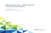Migrating vRealize Orchestrator - vRealize …...5 Migrate the source vRealize Orchestrator database to the target vRealize Orchestrator environment. a Open a new SSH connection and